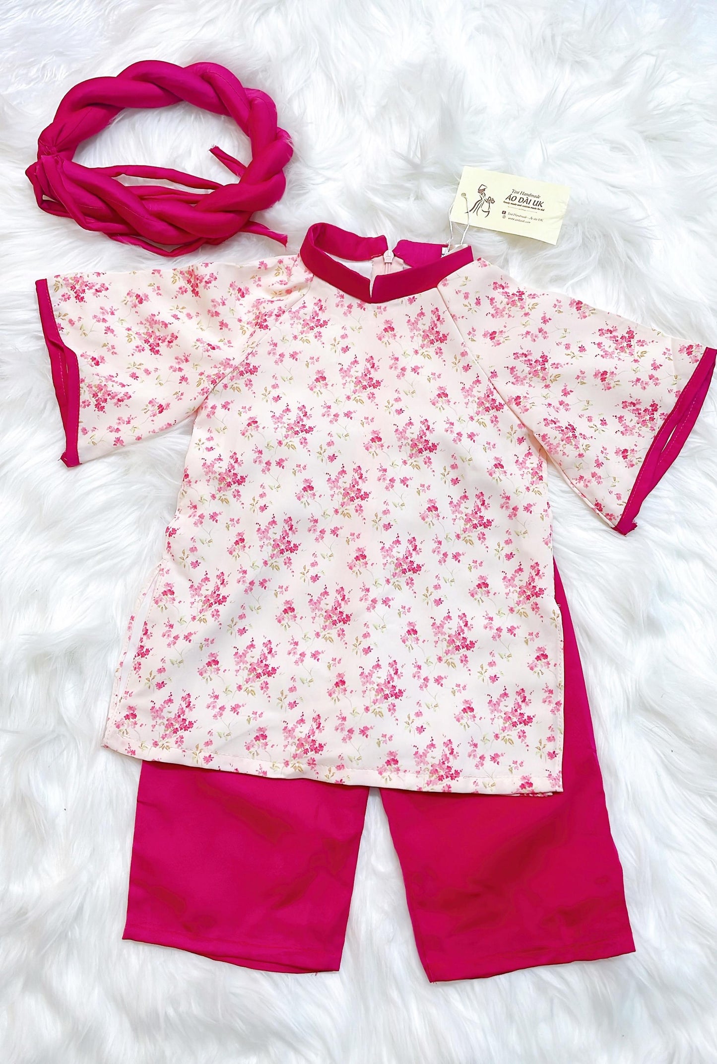 Baby, infant, newborn ao dai for girls- baby first ao dai