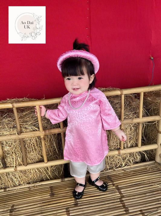 Baby, infant, newborn ao dai for girls- baby first ao dai