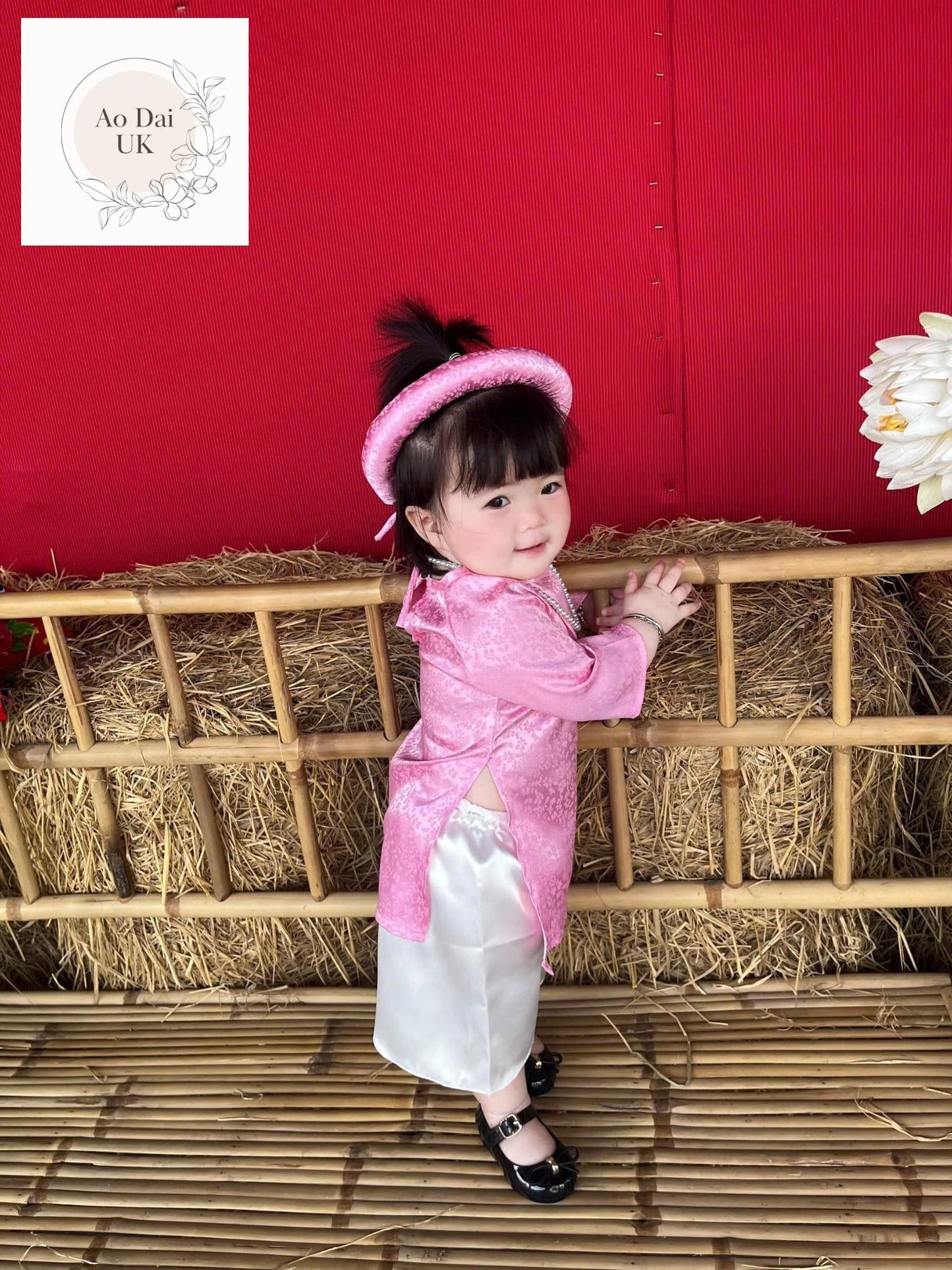 Baby, infant, newborn ao dai for girls- baby first ao dai