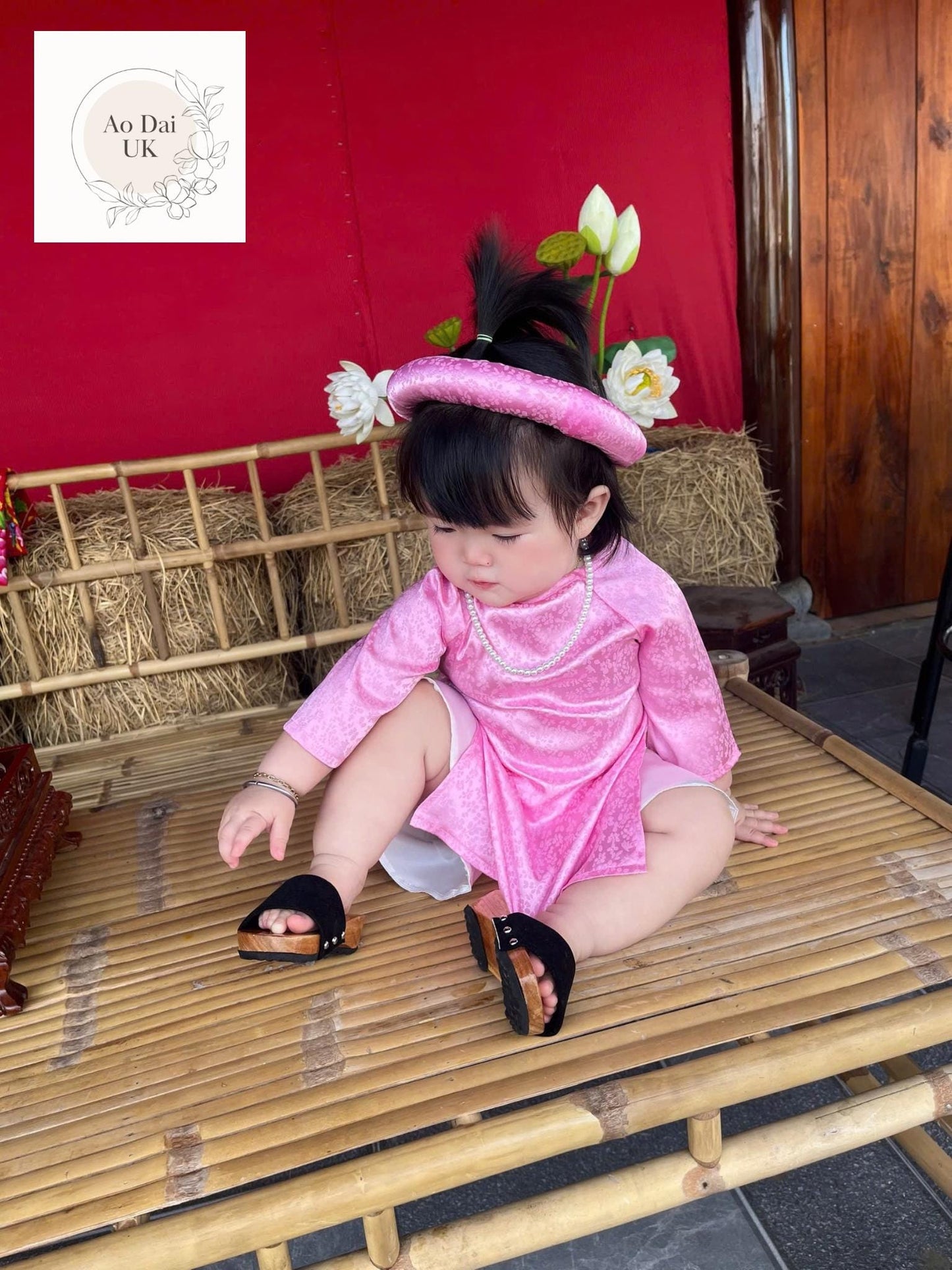 Baby, infant, newborn ao dai for girls- baby first ao dai