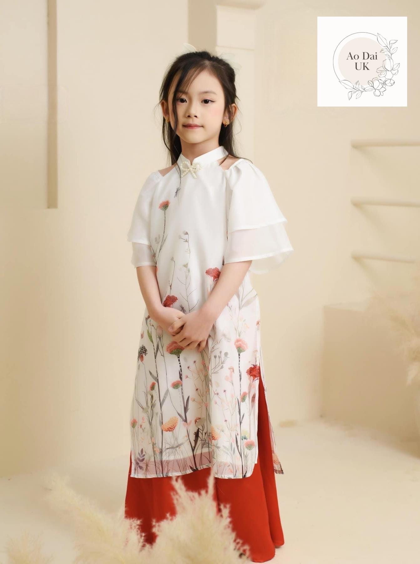 Ao dai for girl kid 2-11Y - Ao dai cach tan