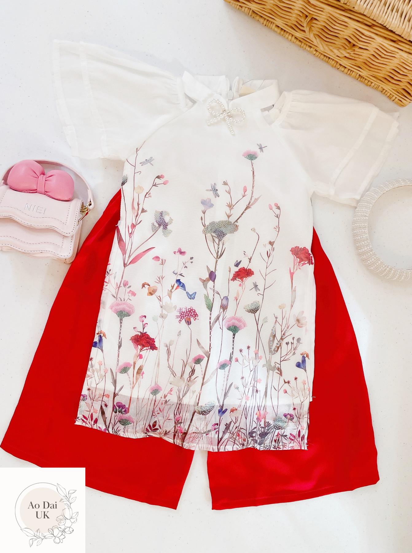 Ao dai for girl kid 2-11Y - Ao dai cach tan