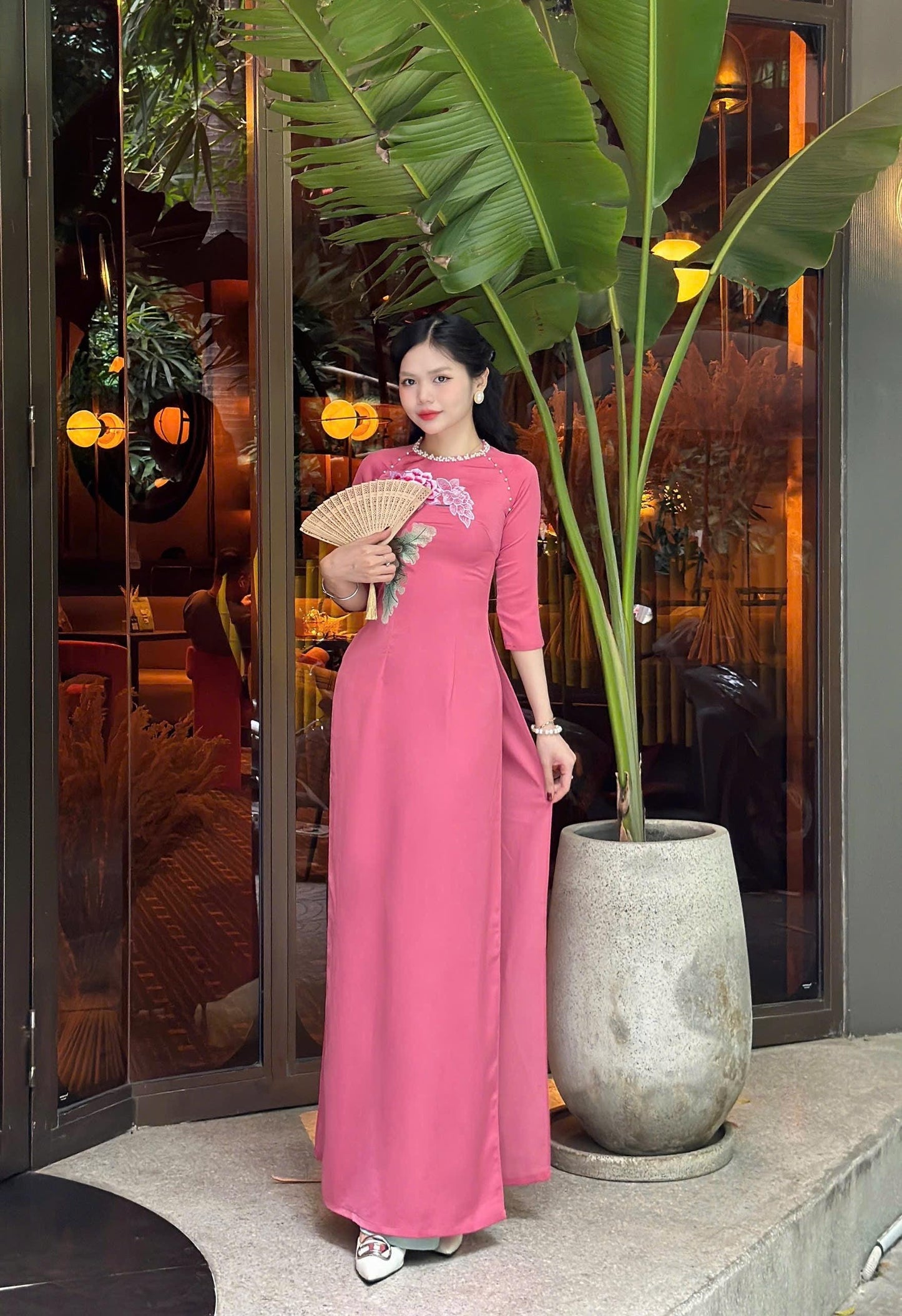 Vietnamese traditional ao dai  for women - Ao dai big size, over size