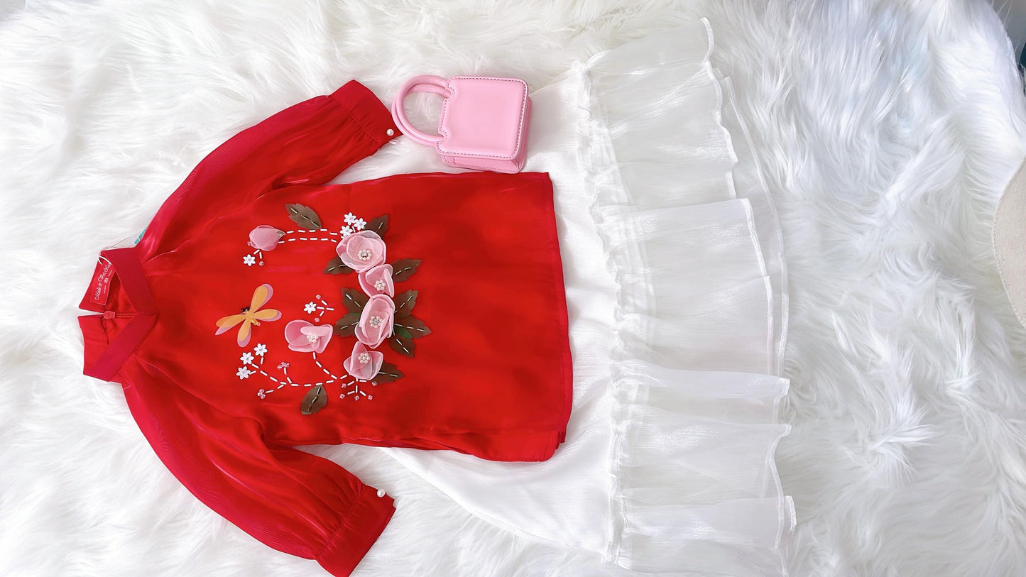 Vietnamese áo dài for girls- Ao dai cach tan