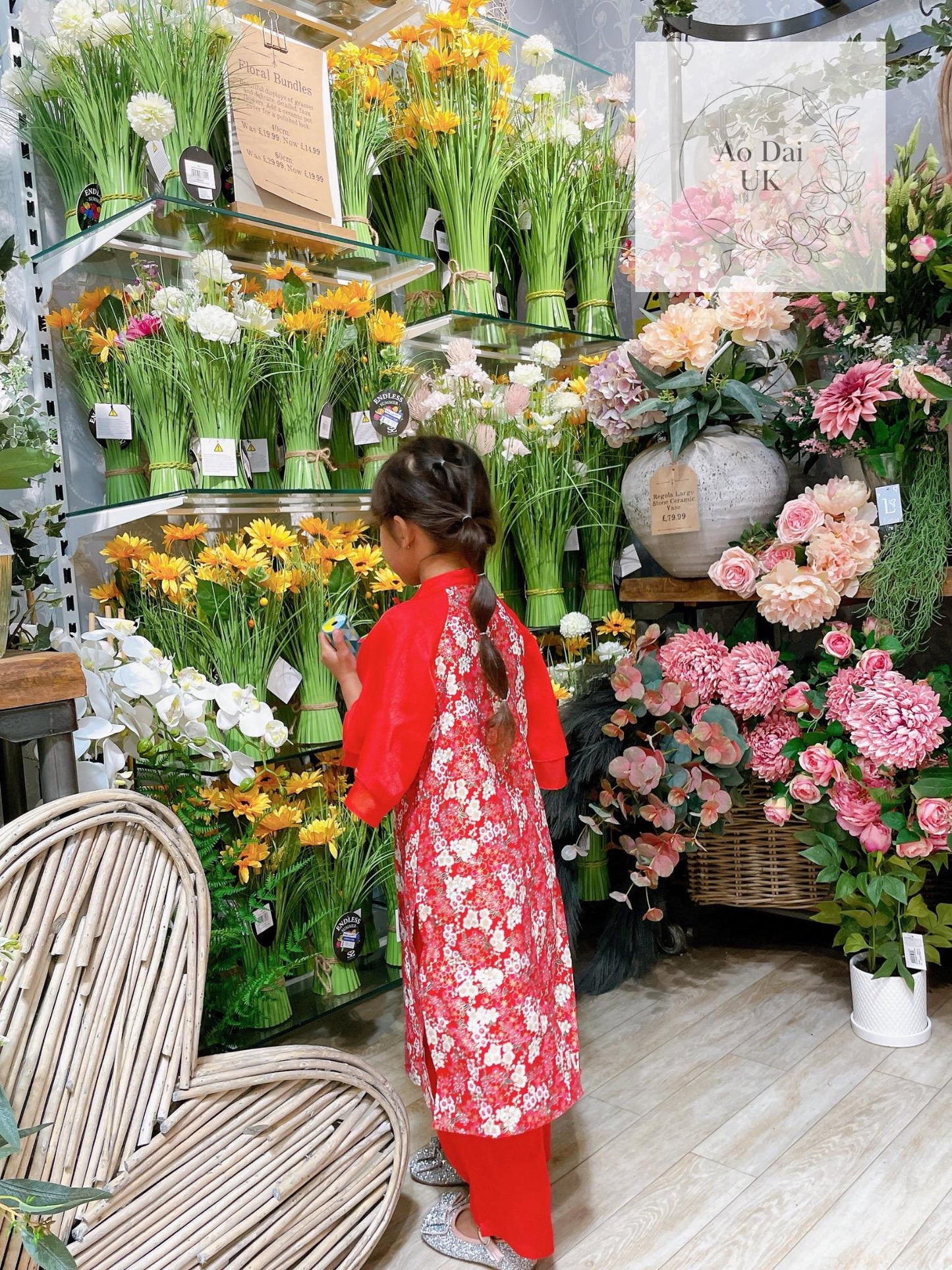 Ao dai for girl kid 2-11Y - Ao dai cach tan