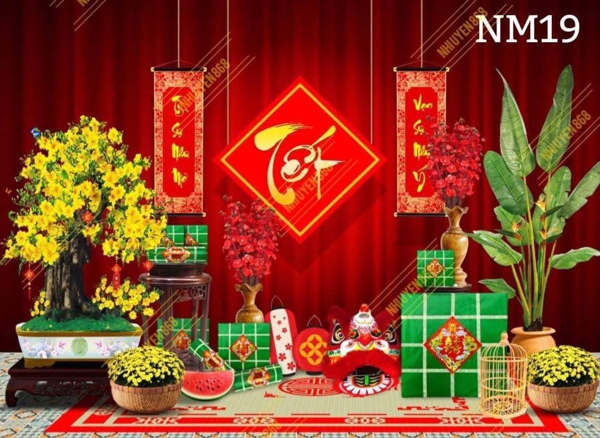 Tet, Lunar New Year backdrop 1.5x2m