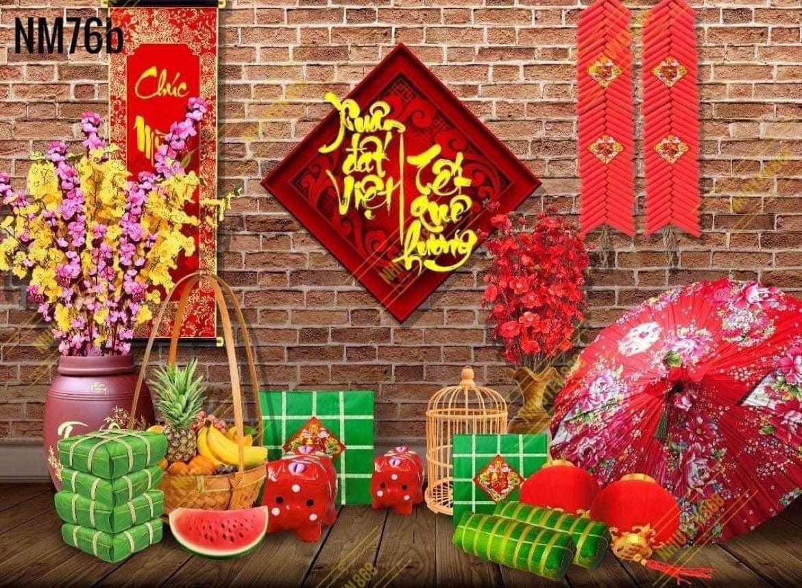 Tet, Lunar New Year backdrop 1.5x2m