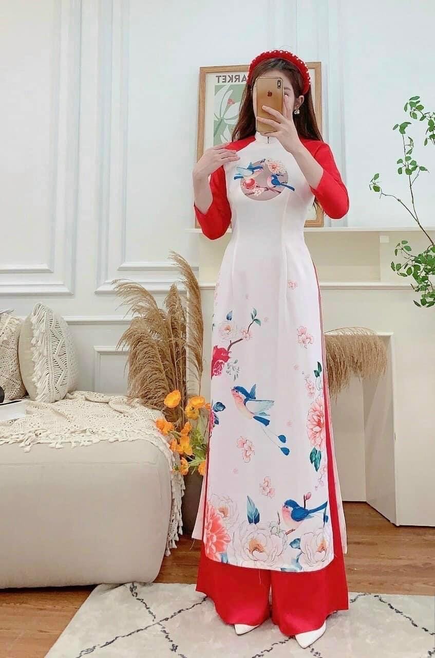 CLEARANCE modern Ao Dai- Lycra silk dress for women