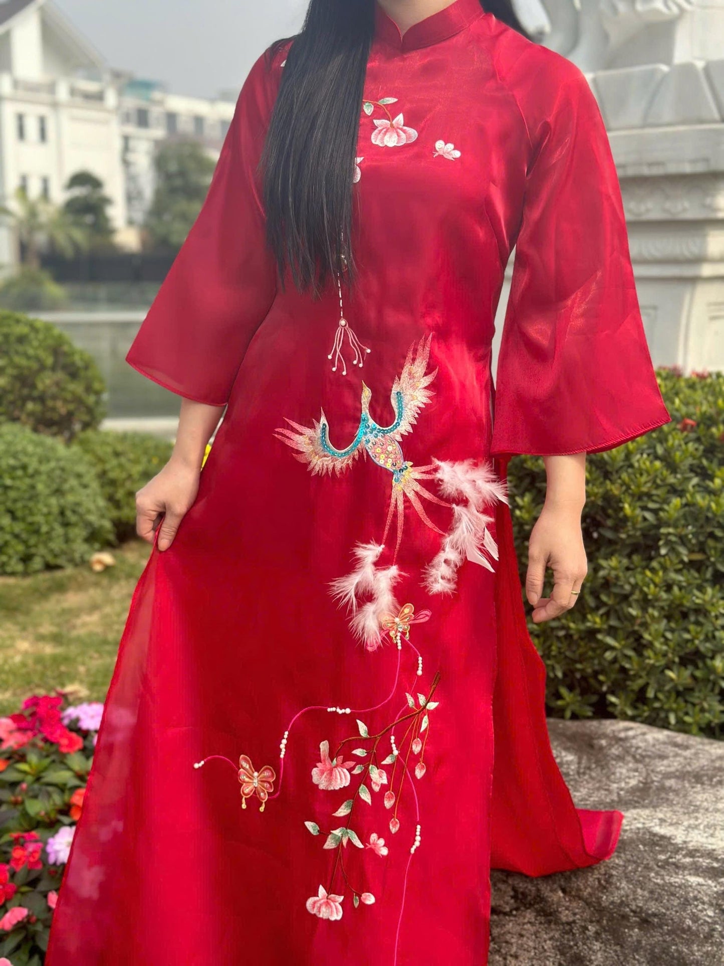 Women and kid matching ao dai- ao dai big size, over size