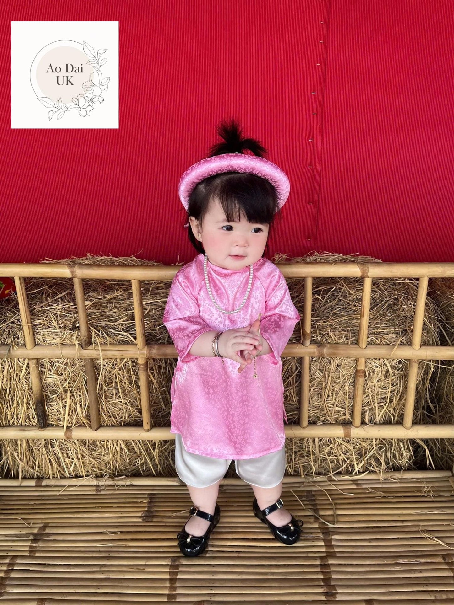 Baby, infant, newborn ao dai for girls- baby first ao dai
