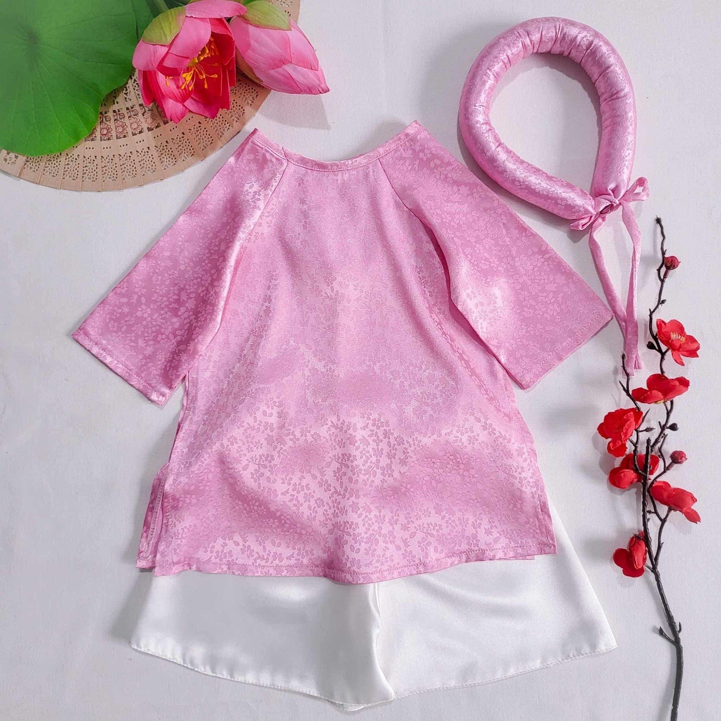 Baby, infant, newborn ao dai for girls- baby first ao dai