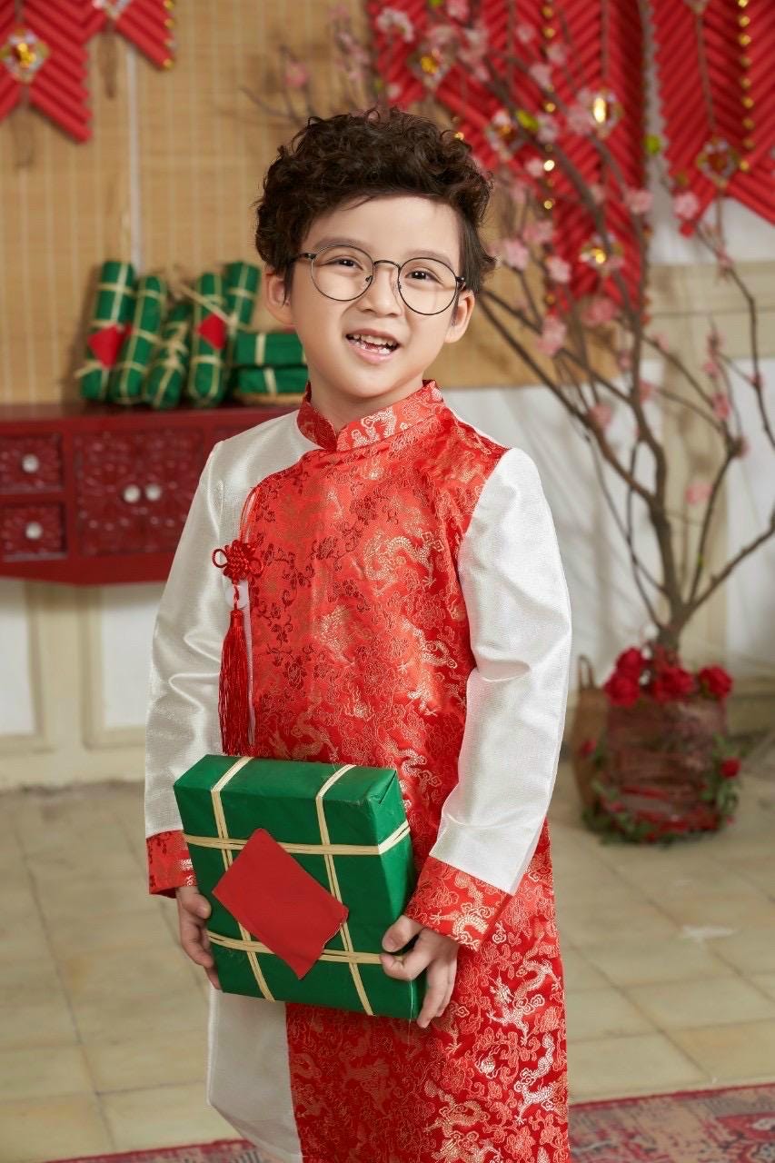 CLEARANCE- Aodai for boys size 1-16T- Red, Blue, Yellow