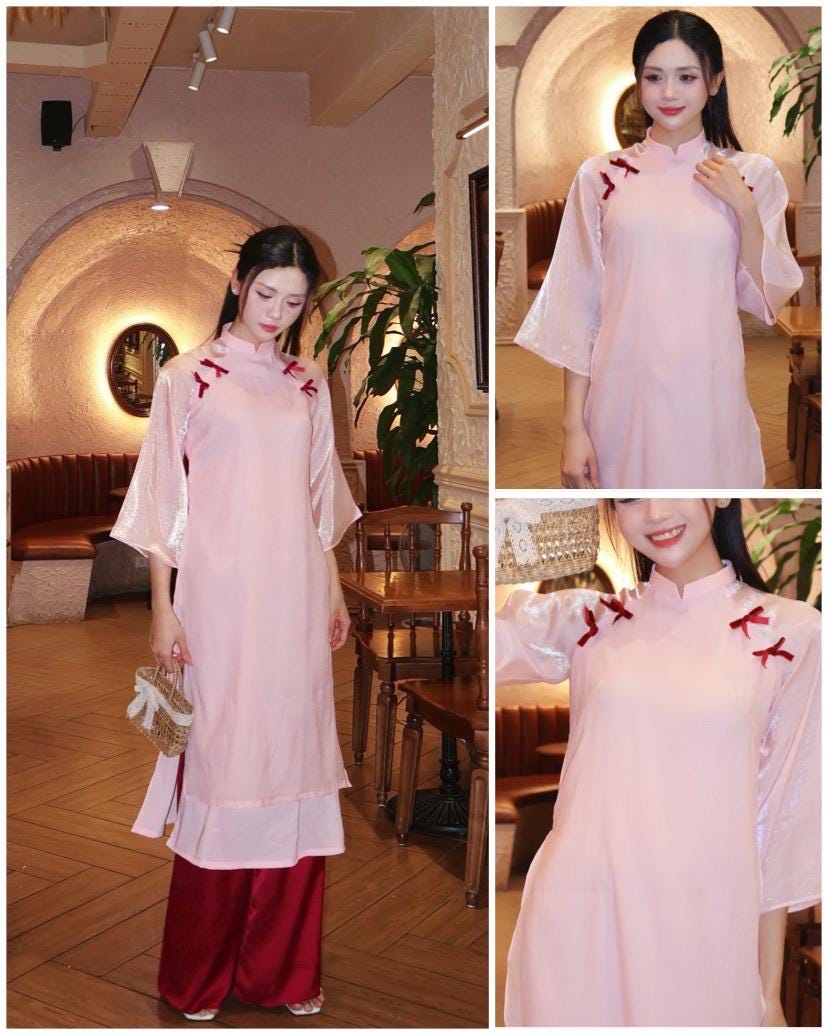 Modern Ao dai- Ao dai big size Women S-5XL