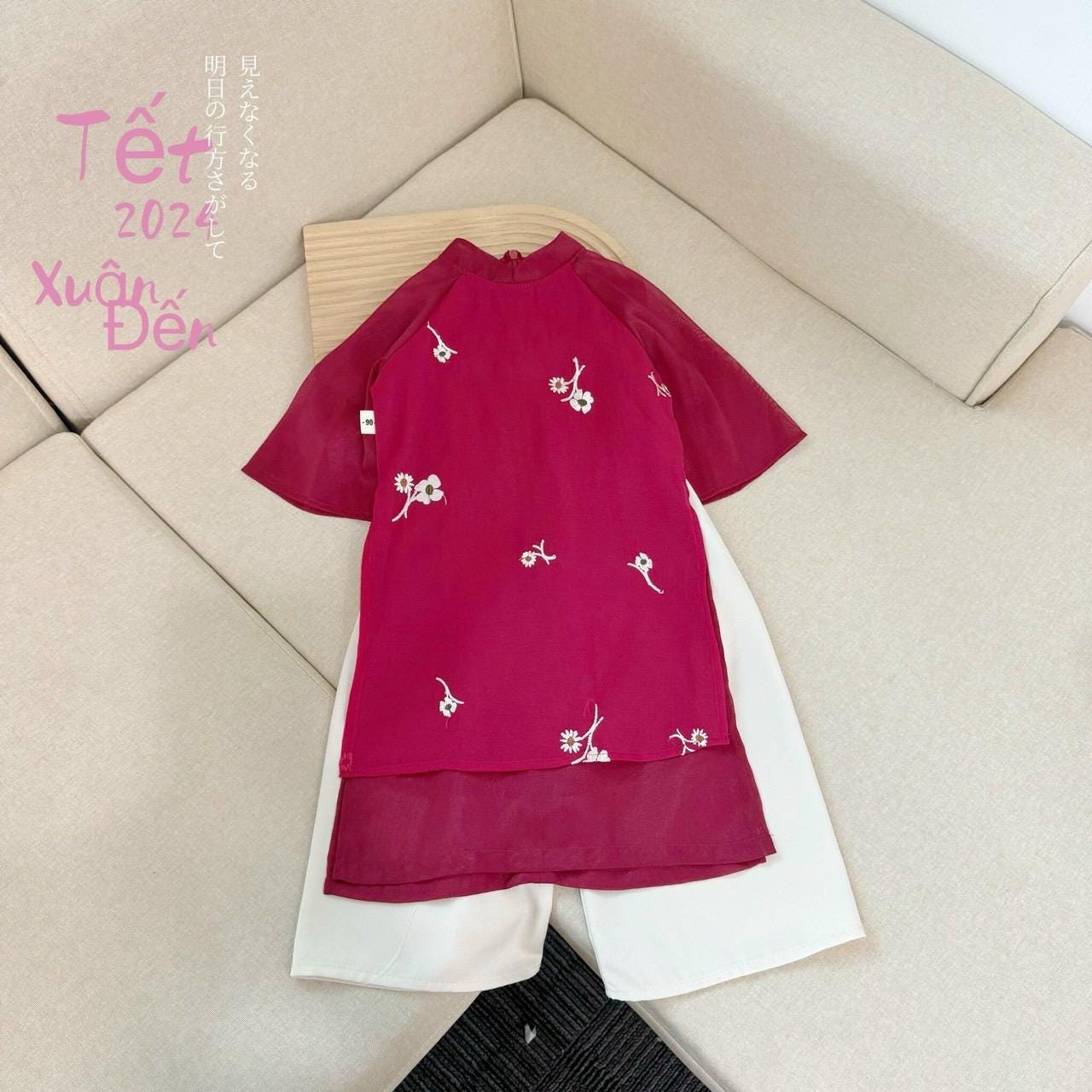 CLEARANCE 4-8Y Ao dai and pants