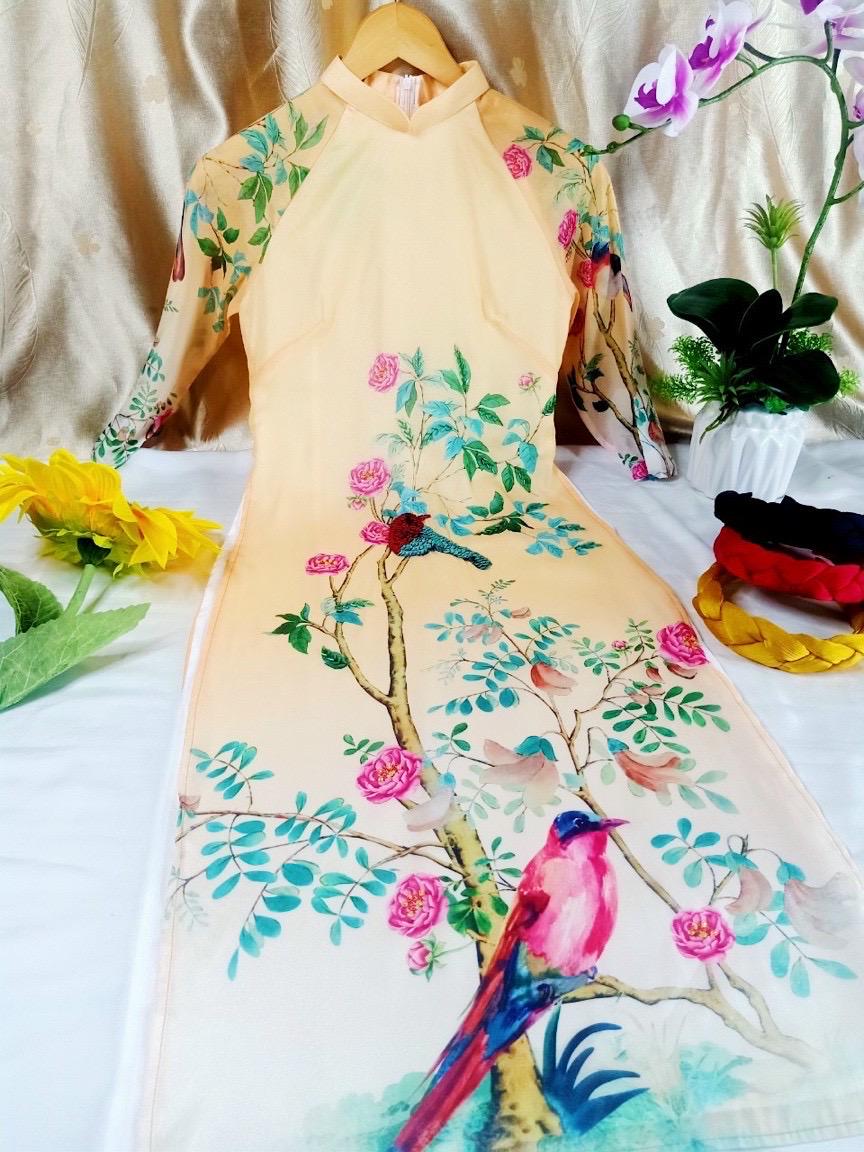 CLEARANCE- Women and kid matching áo dài