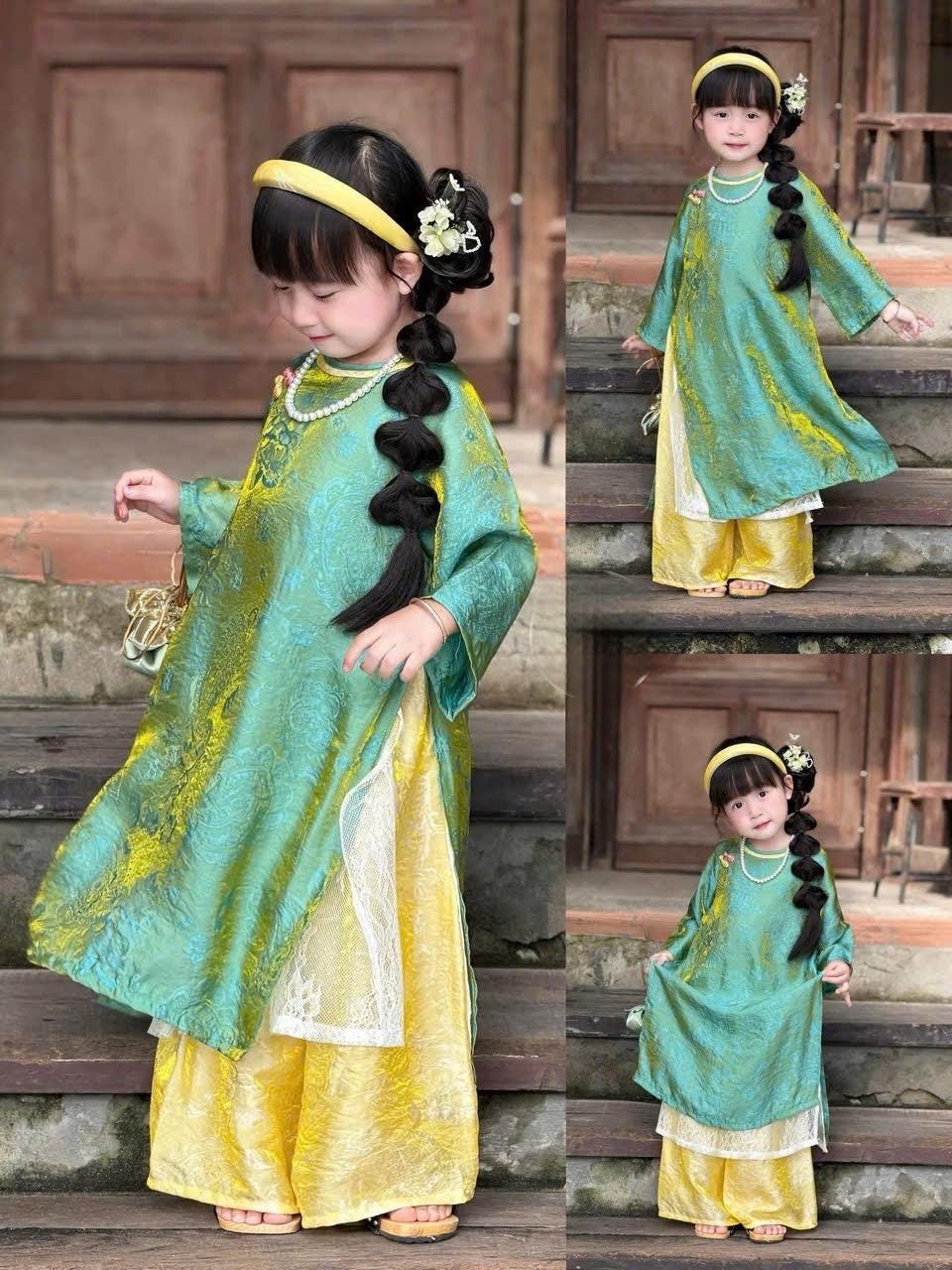 Pre-order áo dài for girls- Ao dai truyen thong