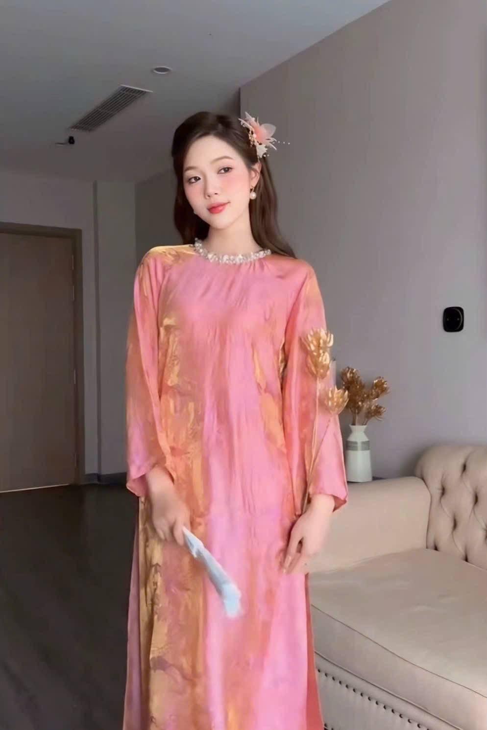 CLEARANCE modern Ao Dai- Tencel silk dress for women