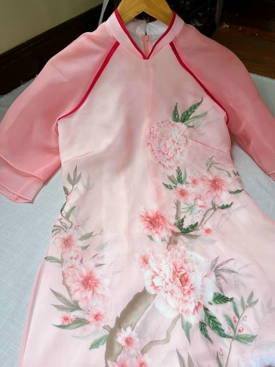 CLEARANCE Women Ao Dai- size M, XL floral embellished dress for women