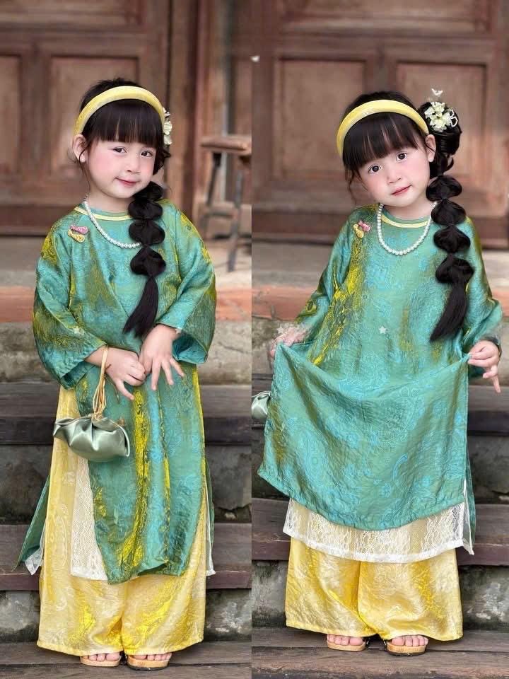 Pre-order áo dài for girls- Ao dai truyen thong