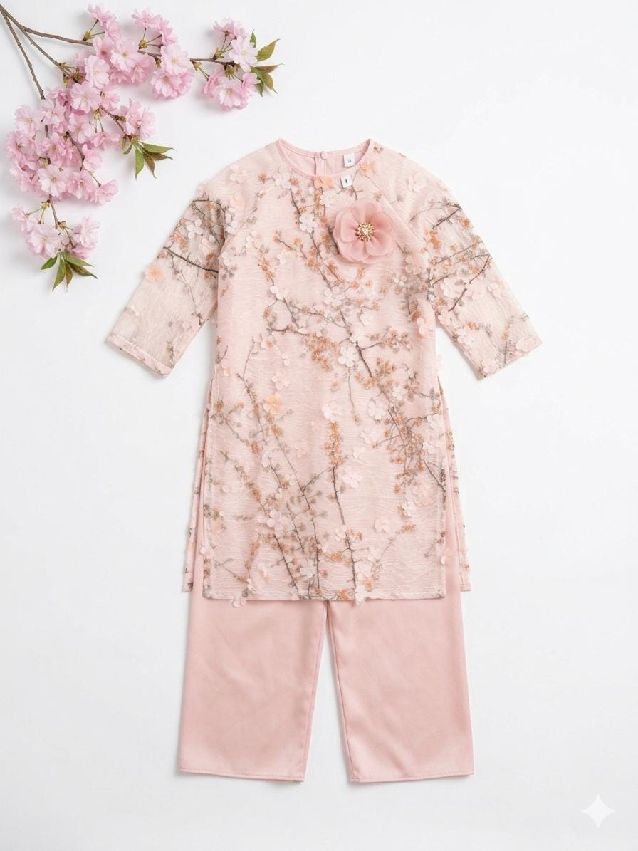 CLEARANCE ao dai for girl, teen - Ao dai cach tan