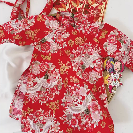 Baby, infant, newborn ao dai for girls- baby first ao dai